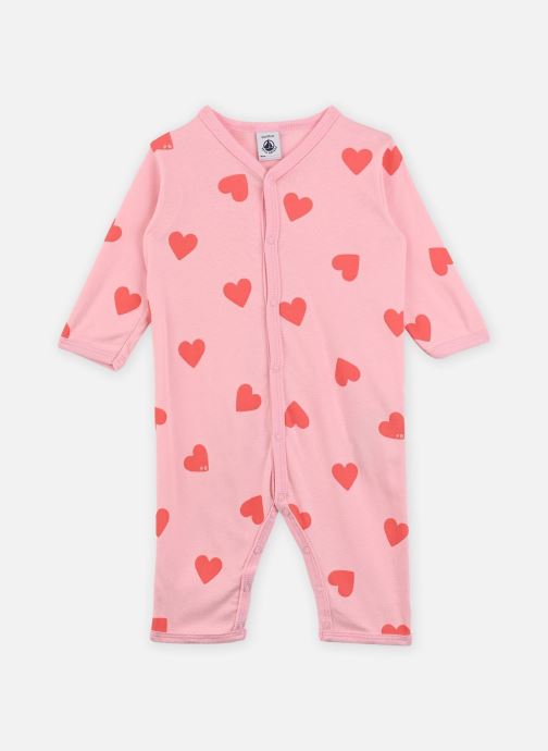 Petit Bateau Schlafanzüge und Onesies Pyjama Sans Pieds New Loving en Coton rosa