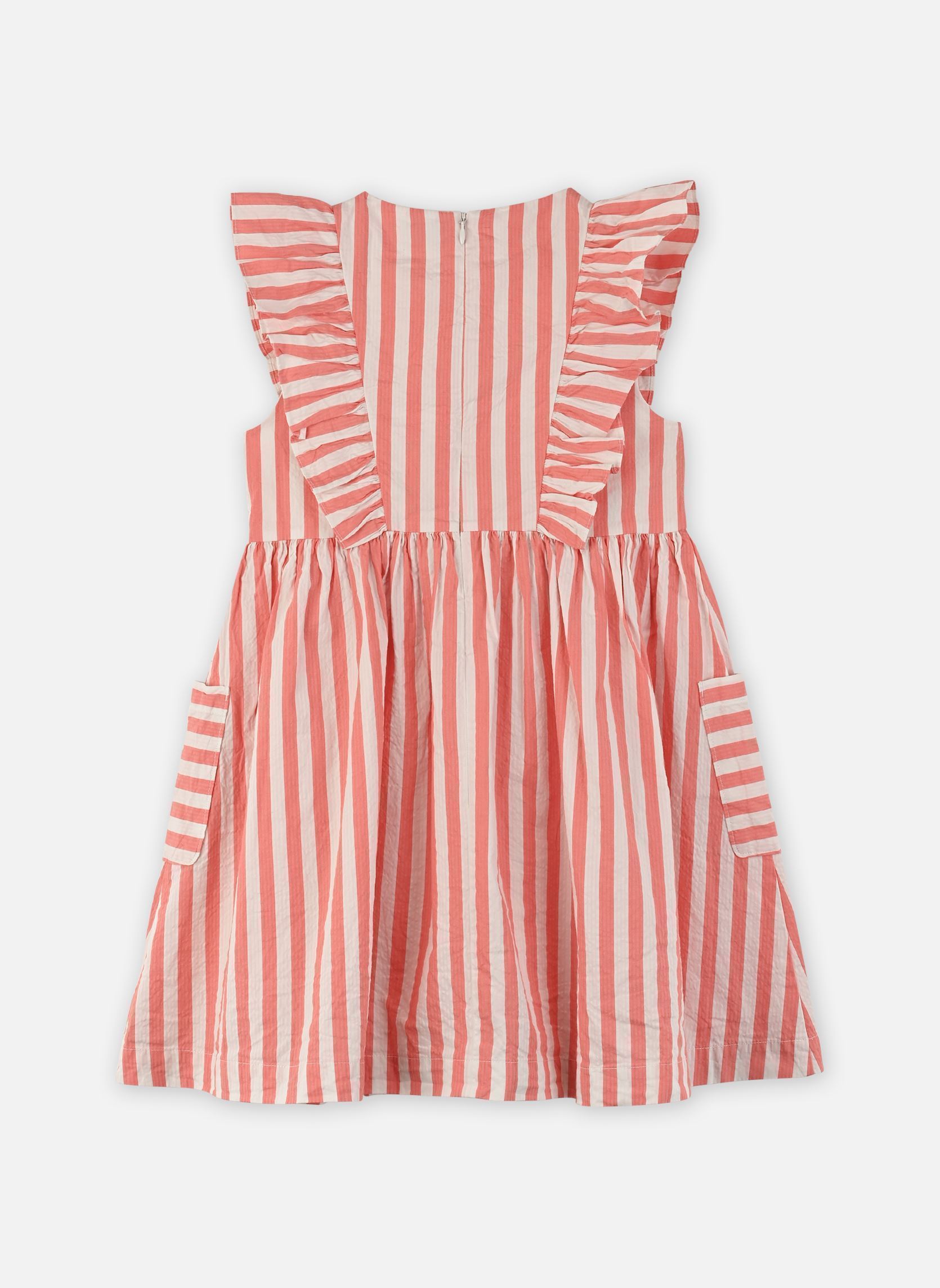 Kleider Robe Fiore mädchen rosa Petit Bateau Kleider Robe Fiore mädchen rosa FLAMAND/MARSHMALLOW