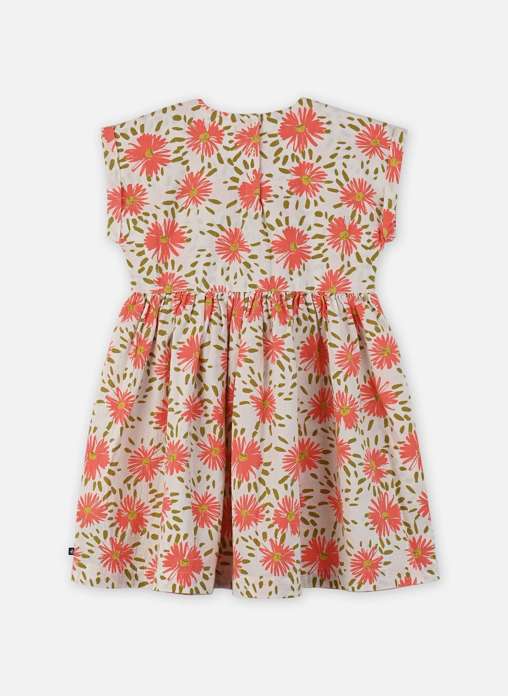Kleider Robe Fifties mädchen weiß Petit Bateau Kleider Robe Fifties mädchen weiß MARSHMALLOW/MULTICO
