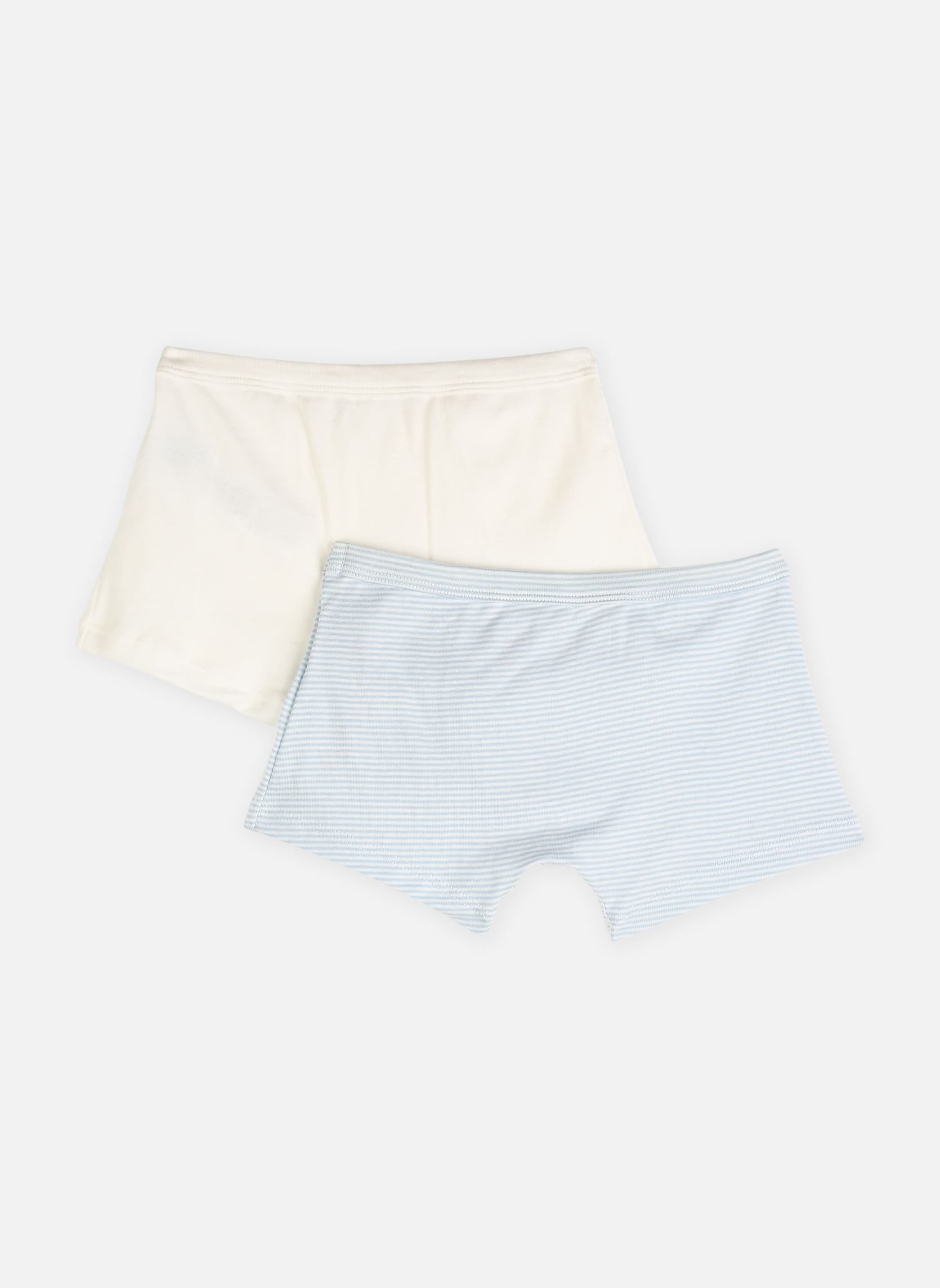 Ondergoedsets Lot de 2 Boxers Unis et Millerais jongens wit Petit Bateau Ondergoedsets Lot de 2 Boxers Unis et Millerais jongens wit VARIANTE 1