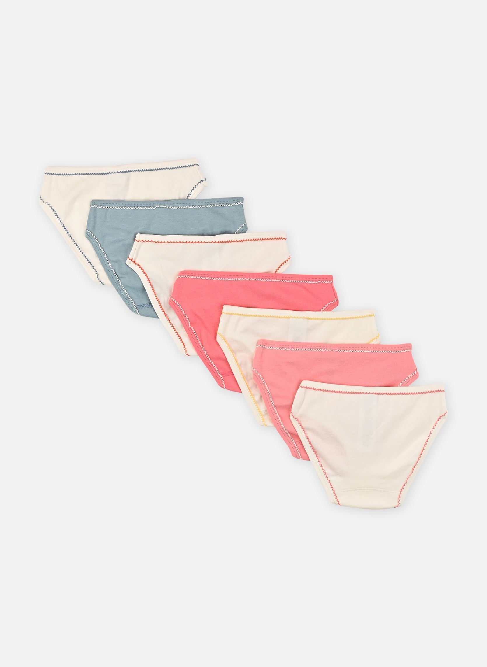 Unterwäsche-Sets Lot de 7 Culottes Unies mädchen mehrfarbig Petit Bateau Unterwäsche-Sets Lot de 7 Culottes Unies mädchen mehrfarbig Variante 1