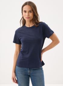 Tee-shirts manches courtes T-shirt manches courtes col rond en lin femme bleu Petit Bateau Tee-shirts manches courtes T-shirt manches courtes col rond en lin femme bleu Smoking