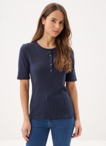 Kurzarm-T-Shirts Tee-shirt en coton manches courtes uni damen blau Petit Bateau Kurzarm-T-Shirts Tee-shirt en coton manches courtes uni damen blau SMOKING
