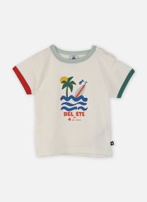 Tee-shirts Tee-shirt Favre garçon blanc Petit Bateau Tee-shirts Tee-shirt Favre garçon blanc Marshmallow