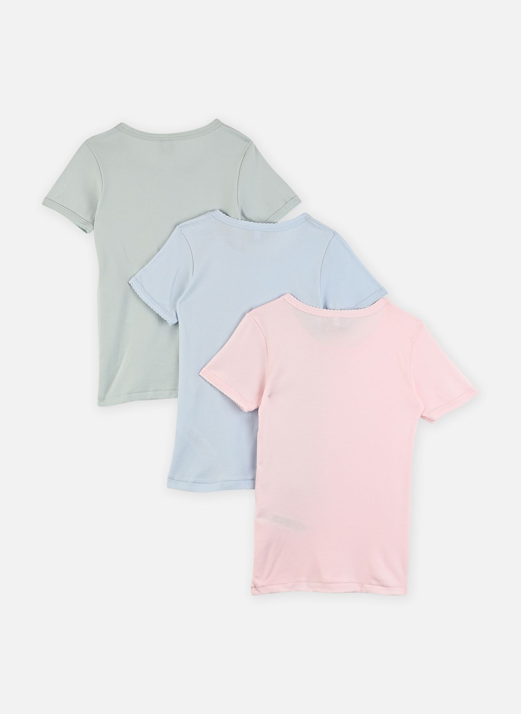 Tee-shirts manches courtes Lot de 3 Tee-Shirts Manches Courtes Fill fille multicolore Petit Bateau Tee-shirts manches courtes Lot de 3 Tee-Shirts Manches Courtes Fill fille multicolore VARIANTE 1