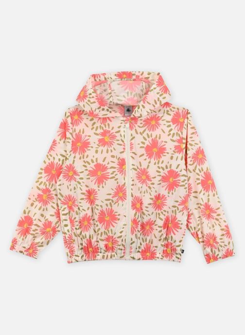 Petit Bateau Wasserdichte Windbreaker / Wasserdichte Windjacken Coupe Vent Anti UV Enfant mädchen weiß