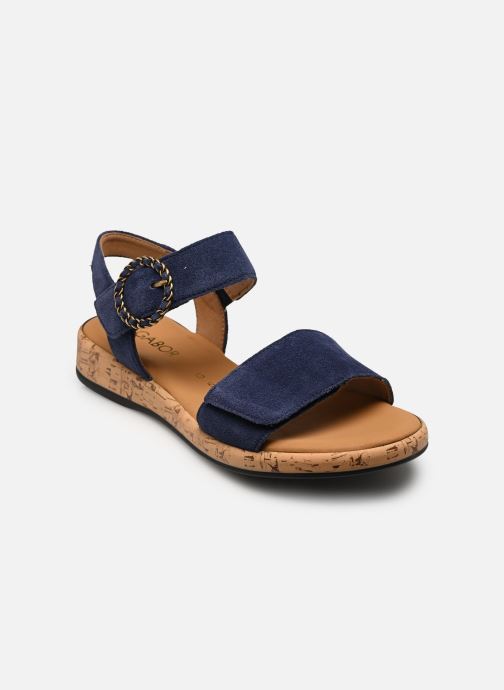 Gabor Sandalen met sleehak en plateau 82.734 dames blauw