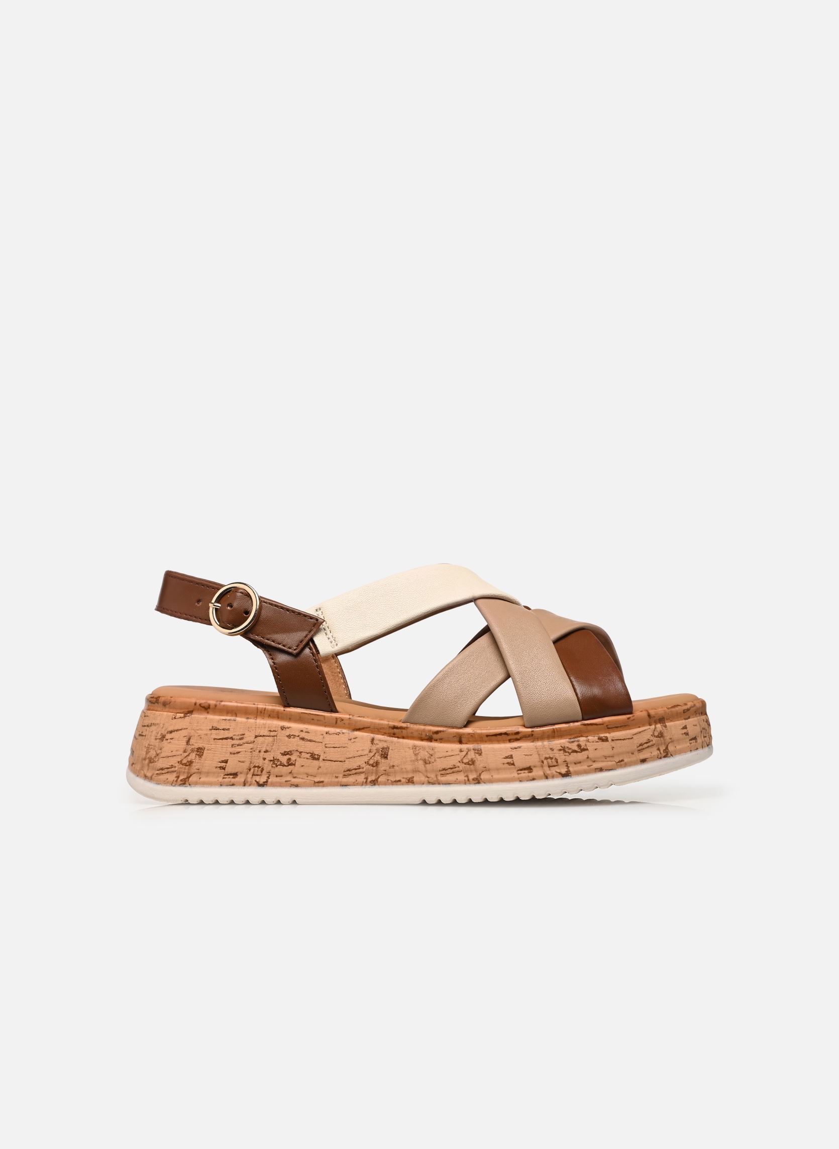 Sandali con zeppa e plateau 82.743 donna marrone Gabor Sandali con zeppa e plateau 82.743 donna marrone COGNAC/PAN