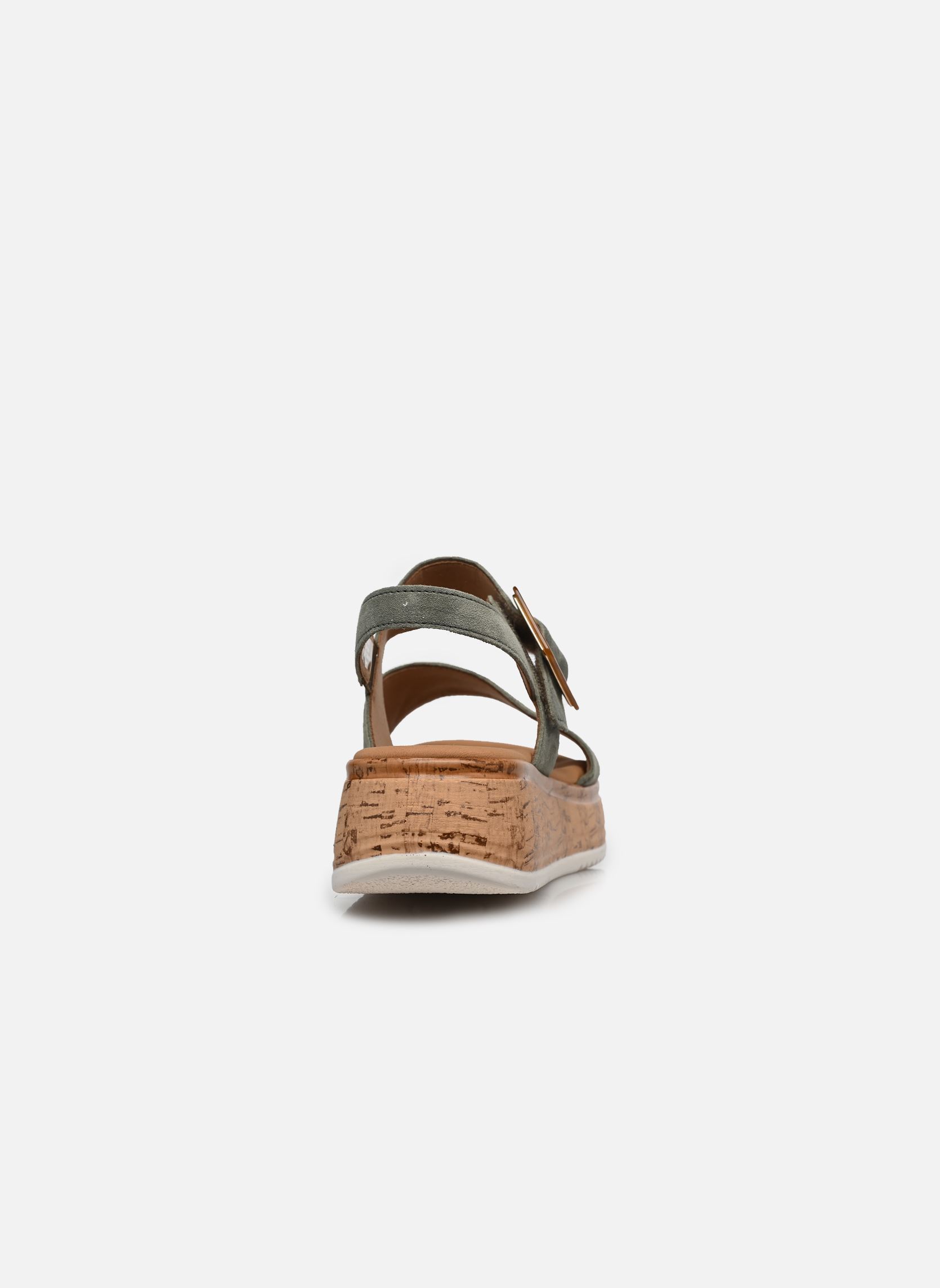 Sandalen met sleehak en plateau 82.744 dames groen Gabor Sandalen met sleehak en plateau 82.744 dames groen PINE