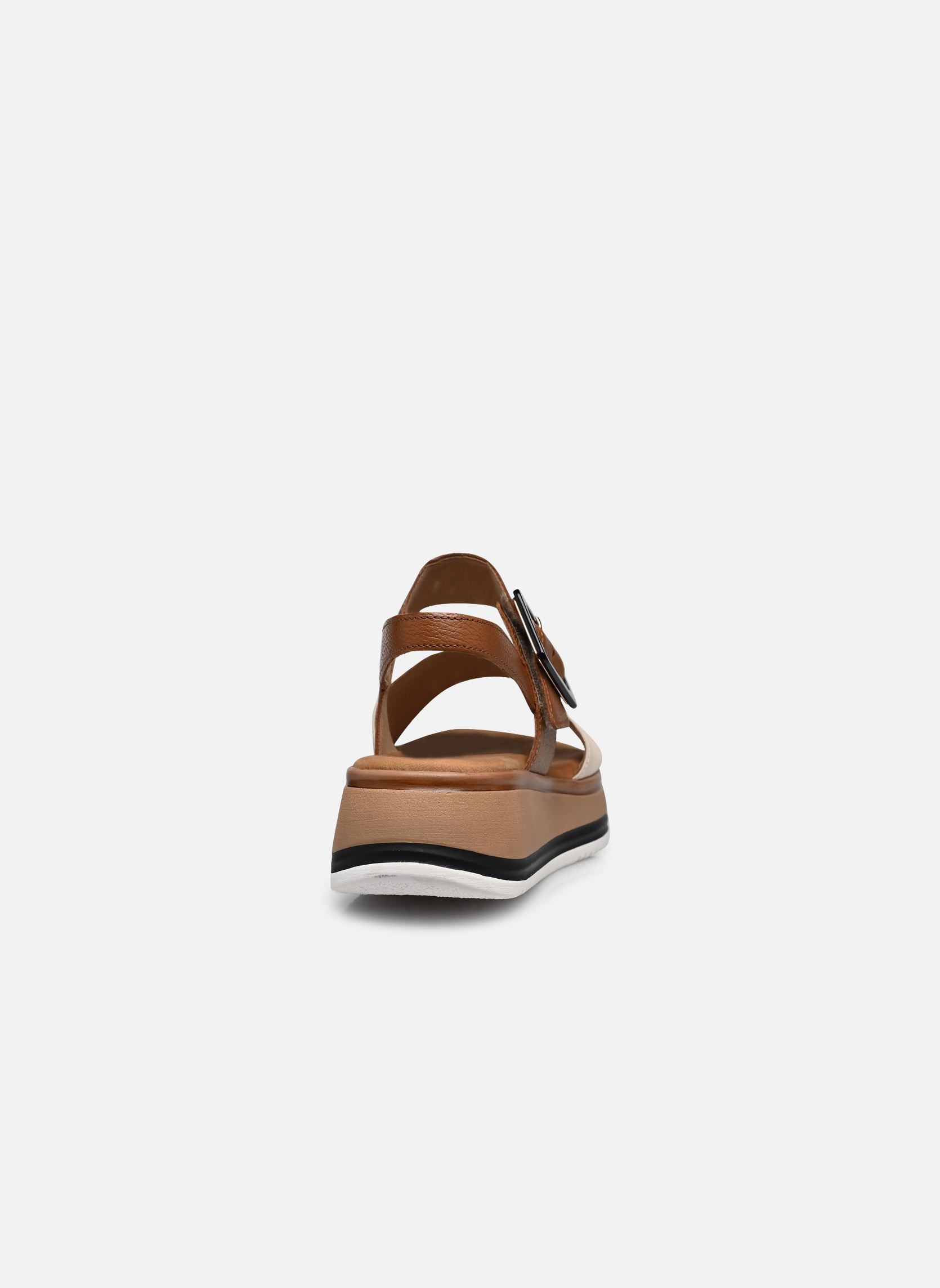 Sandalen met sleehak en plateau 82.744 dames wit Gabor Sandalen met sleehak en plateau 82.744 dames wit CREME/CAMEL