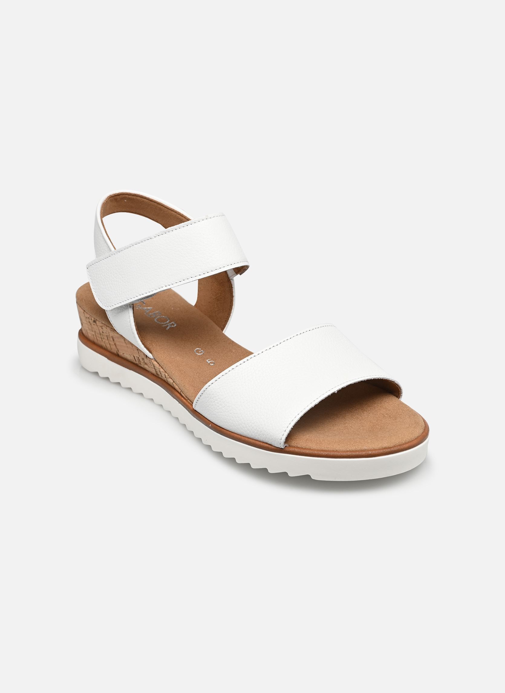 Sandales compensées et plateformes 82.750 femme blanc Gabor Sandales compensées et plateformes 82.750 femme blanc WEISS