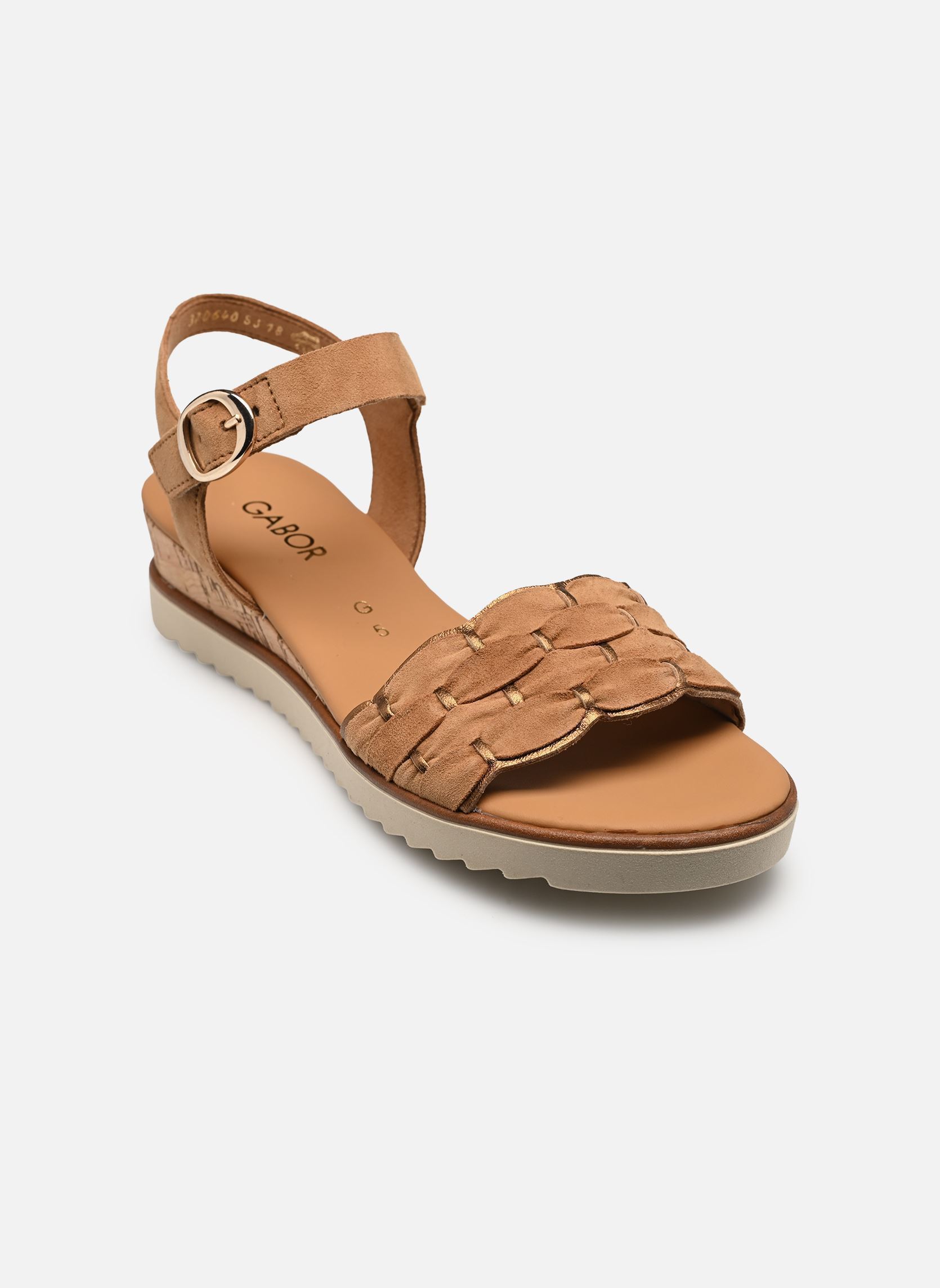 Sandales compensées et plateformes 82.758 femme marron Gabor Sandales compensées et plateformes 82.758 femme marron SATTEL