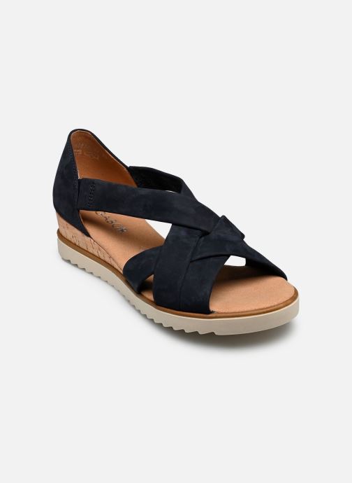 Gabor Sandalen met sleehak en plateau 82.782 dames blauw
