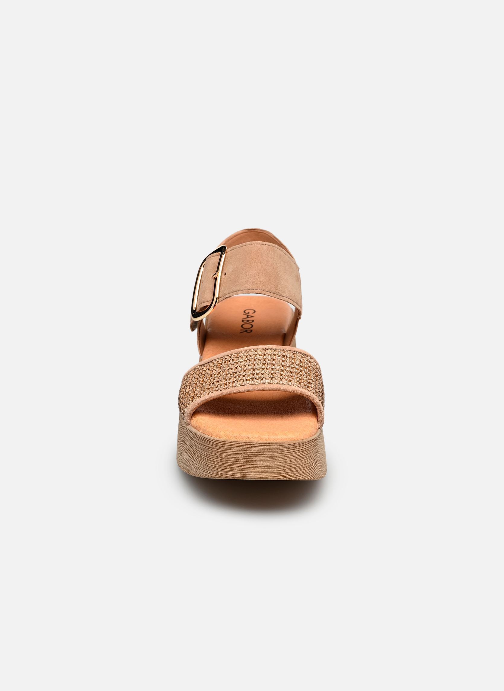 Sandali con zeppa e plateau 84.526 donna beige Gabor Sandali con zeppa e plateau 84.526 donna beige SAND