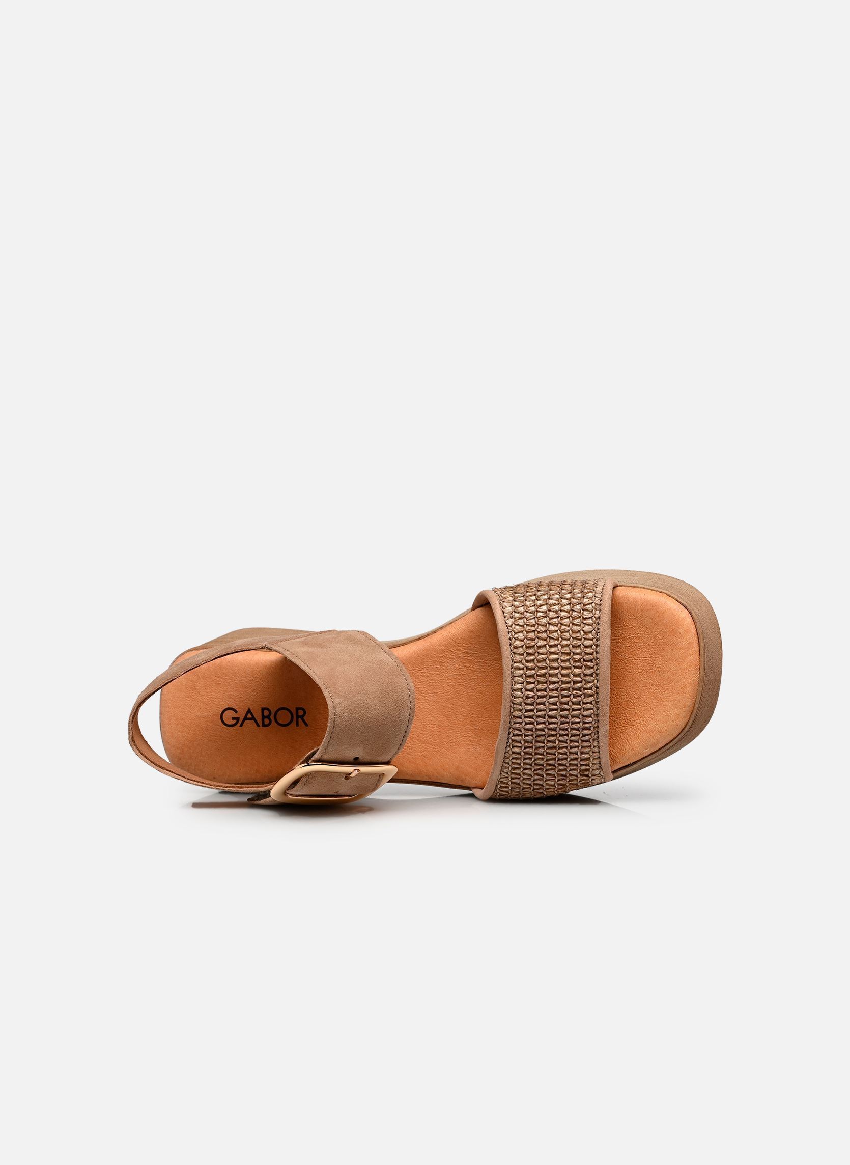 Sandali con zeppa e plateau 84.526 donna beige Gabor Sandali con zeppa e plateau 84.526 donna beige SAND