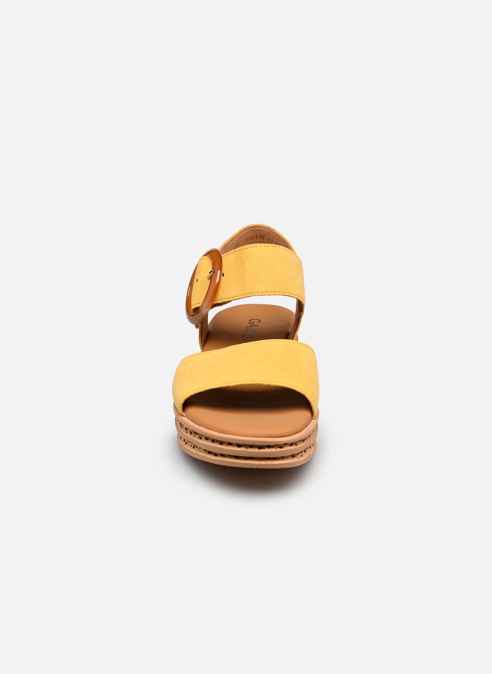 Sandales compensées et plateformes 84.550 femme jaune Gabor Sandales compensées et plateformes 84.550 femme jaune DARK SOLE