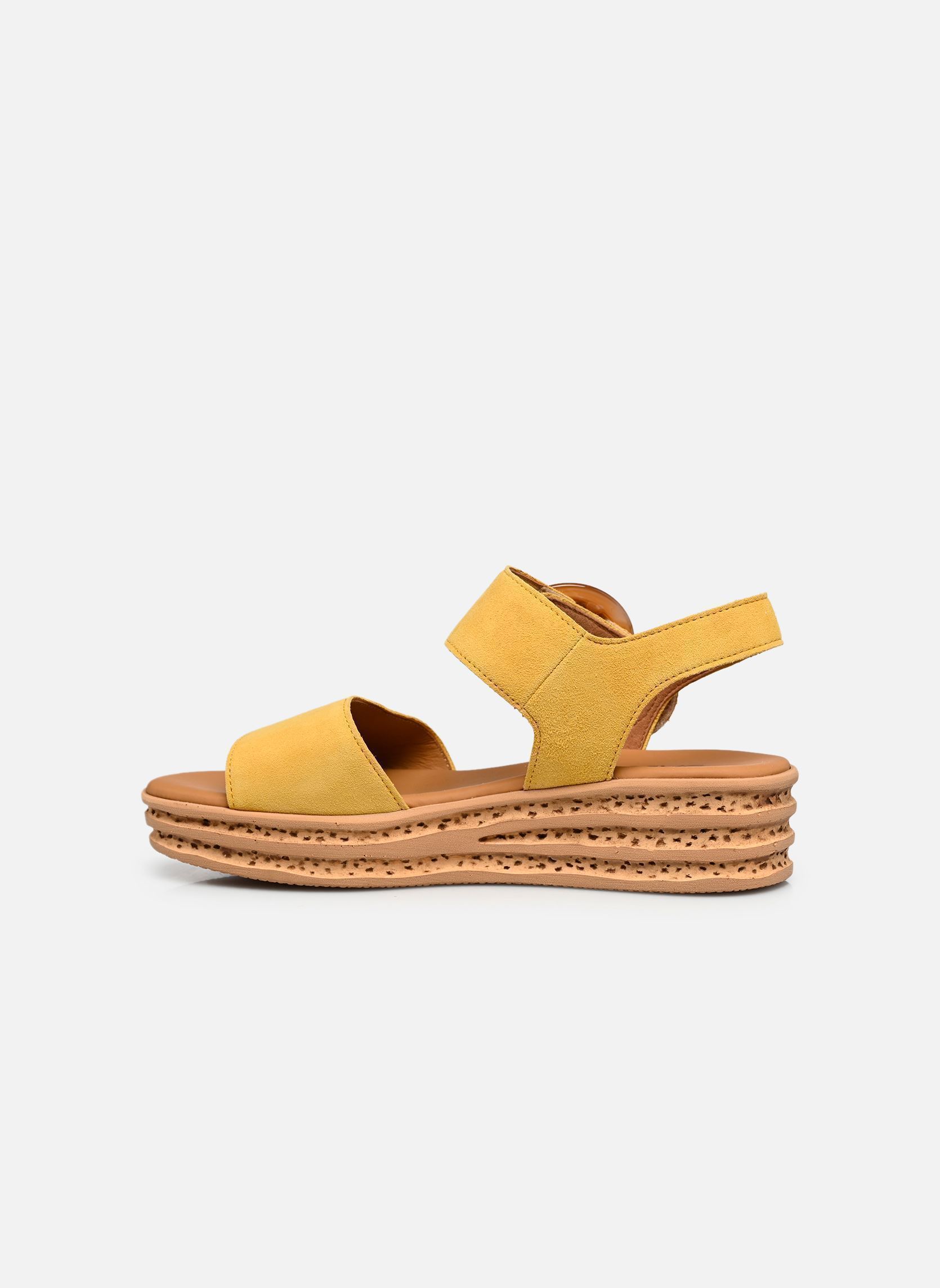 Sandales compensées et plateformes 84.550 femme jaune Gabor Sandales compensées et plateformes 84.550 femme jaune DARK SOLE