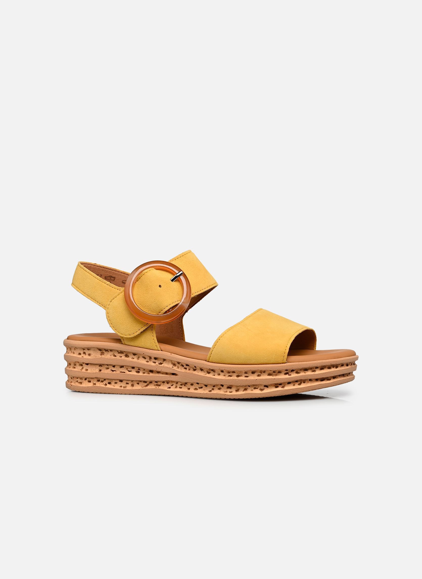 Sandales compensées et plateformes 84.550 femme jaune Gabor Sandales compensées et plateformes 84.550 femme jaune DARK SOLE