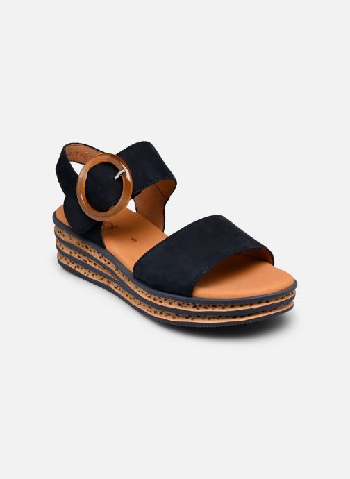 Gabor Sandalen met sleehak en plateau 84.550 dames blauw