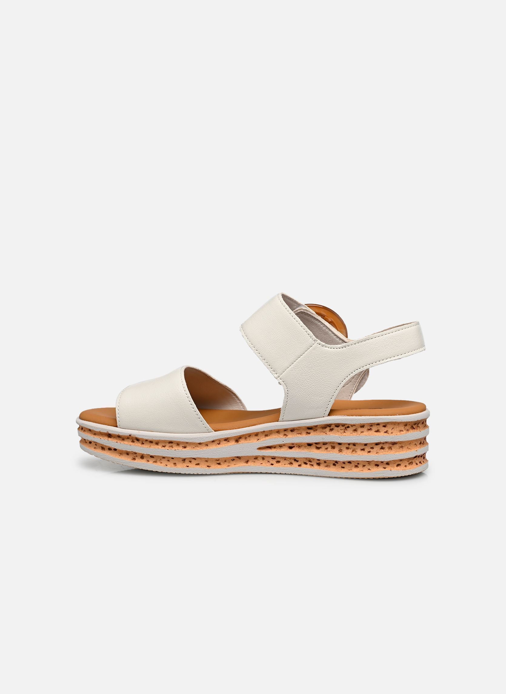 Sandalen met sleehak en plateau 84.550 dames wit Gabor Sandalen met sleehak en plateau 84.550 dames wit LATTE