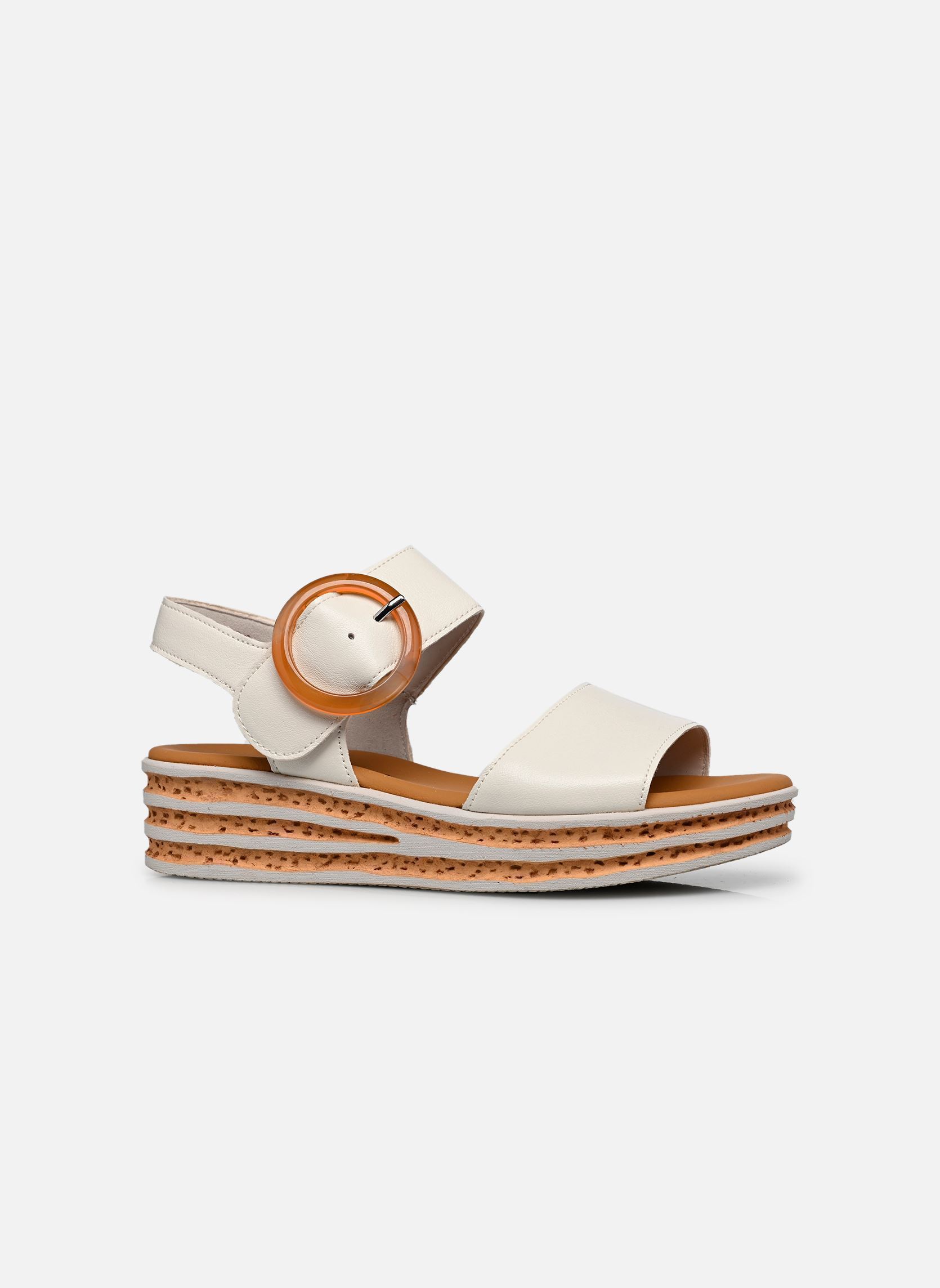 Sandalen met sleehak en plateau 84.550 dames wit Gabor Sandalen met sleehak en plateau 84.550 dames wit LATTE