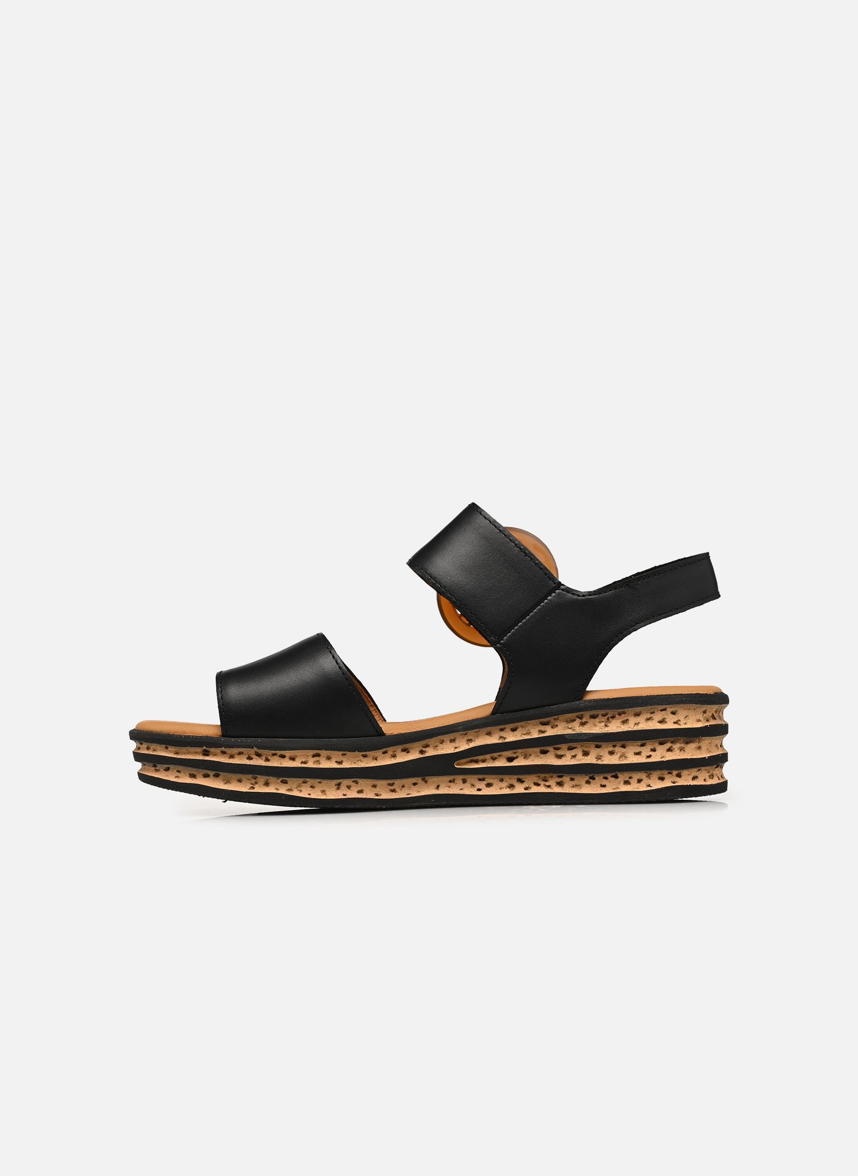 Sandales compensées et plateformes 84.550 femme noir Gabor Sandales compensées et plateformes 84.550 femme noir SCHWARZ