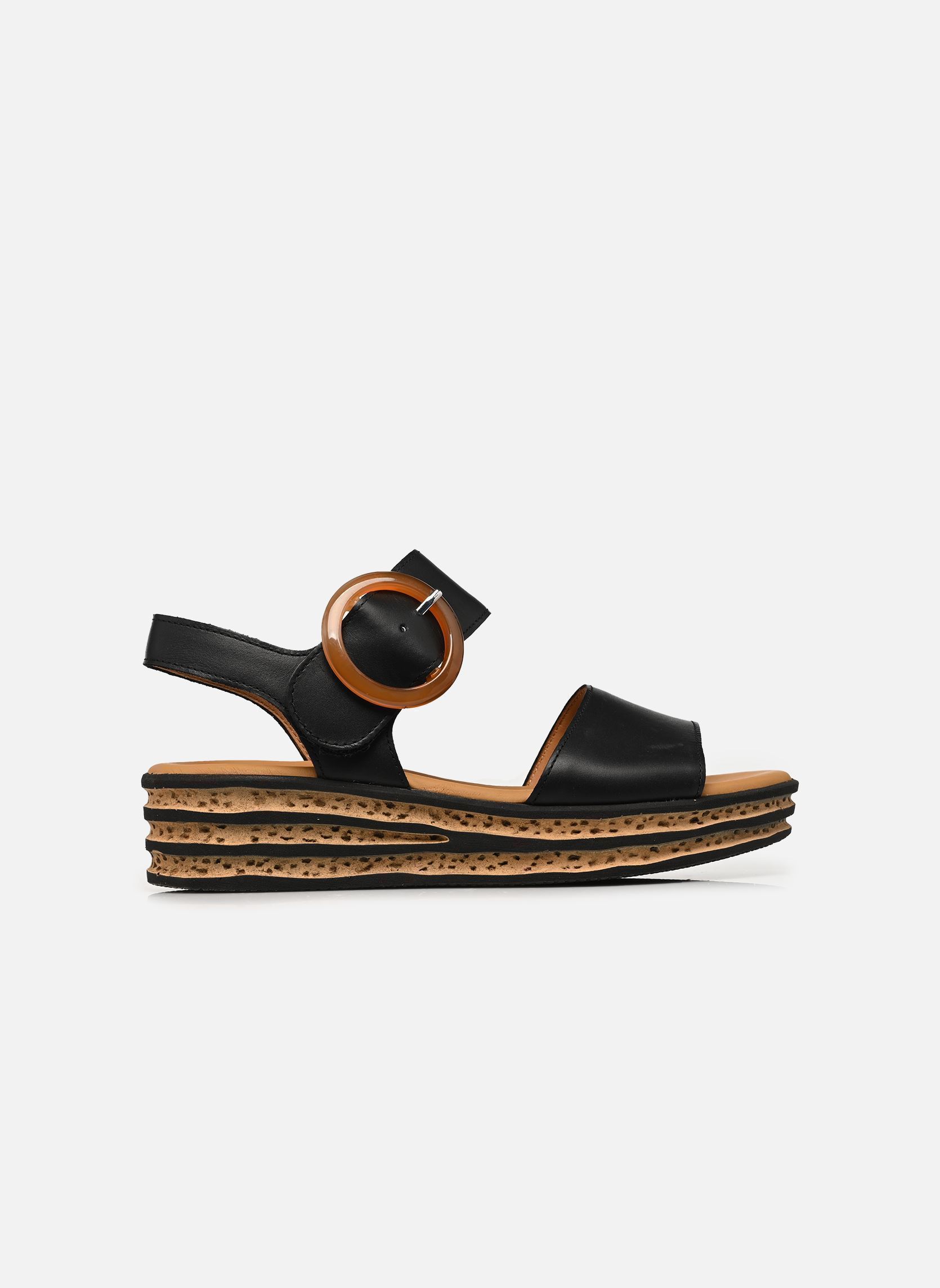 Sandales compensées et plateformes 84.550 femme noir Gabor Sandales compensées et plateformes 84.550 femme noir SCHWARZ