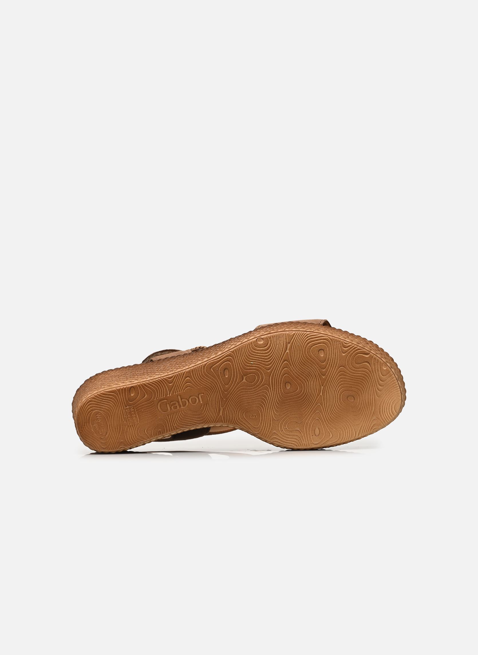 Sandales compensées et plateformes 84.771 femme marron Gabor Sandales compensées et plateformes 84.771 femme marron PEANUT