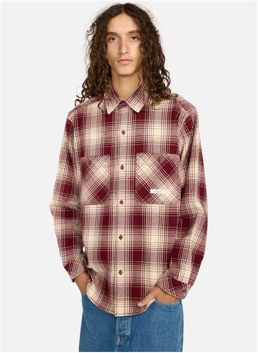 Element Chemises Chemise manches longues HAWTHORNE 2PKT HEAVYWEIGHT homme rouge