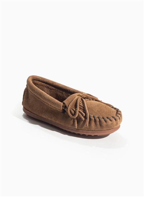 Minnetonka Mocassins à semelle rigide KILTY fille marron