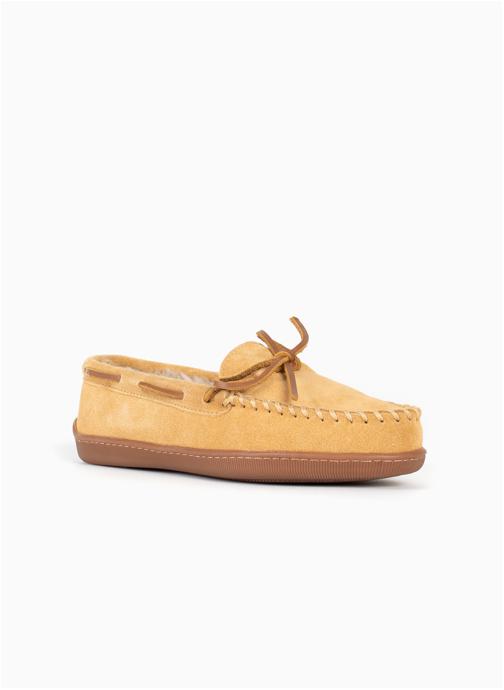 Minnetonka Mocassins PILE LINE HARDSOLE femme marron