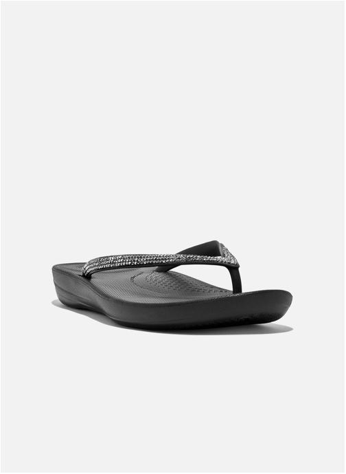 FitFlop Tongs Tongs iQushion Sparkle femme noir Sarenza France