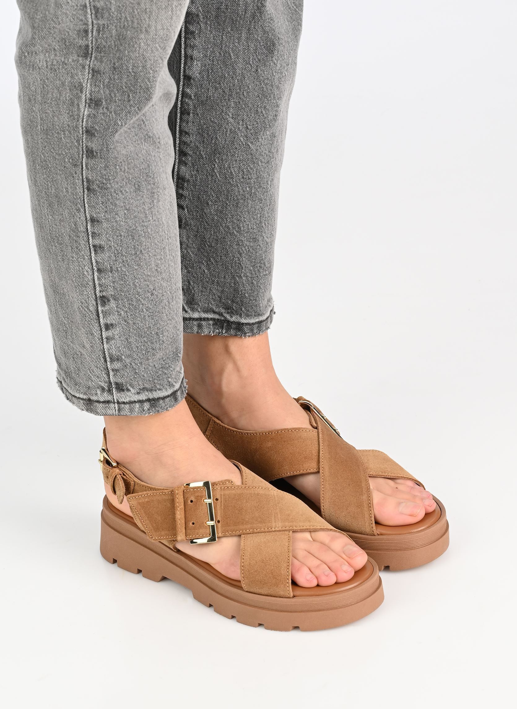 Keil- und Plateausandalen DEMI damen braun JB Martin Keil- und Plateausandalen DEMI damen braun 44