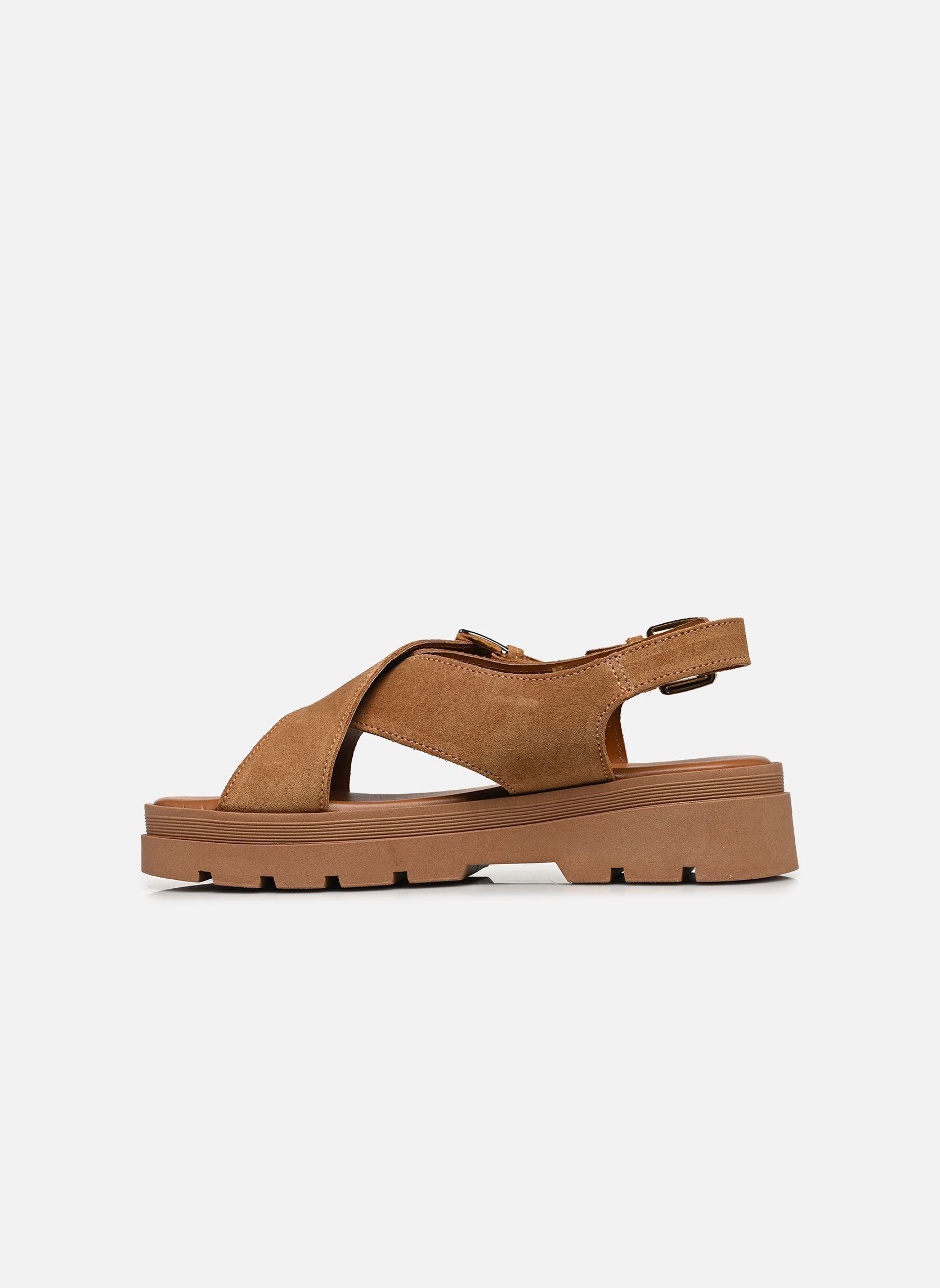 Keil- und Plateausandalen DEMI damen braun JB Martin Keil- und Plateausandalen DEMI damen braun 44