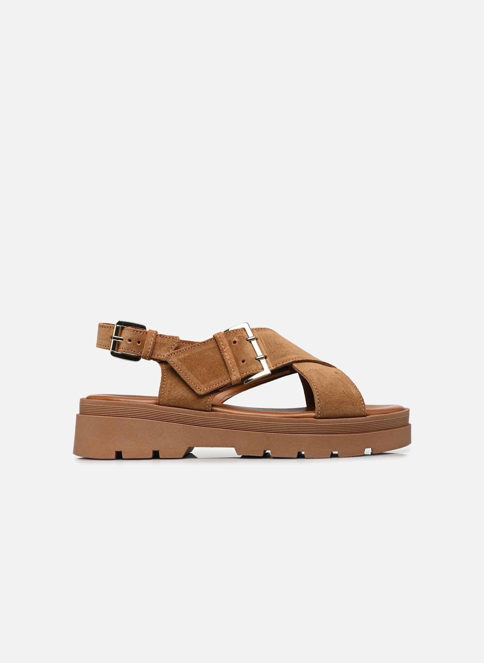 Keil- und Plateausandalen DEMI damen braun JB Martin Keil- und Plateausandalen DEMI damen braun 44