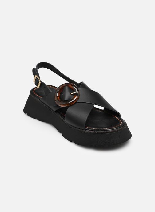JB Martin Sandales compensées et plateformes ACACIA femme noir