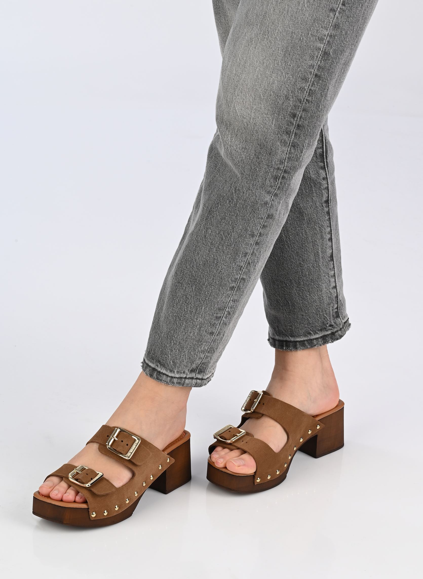 Mules et sabots APPO femme marron JB Martin Mules et sabots APPO femme marron CROUTE VELOURS CAMEL