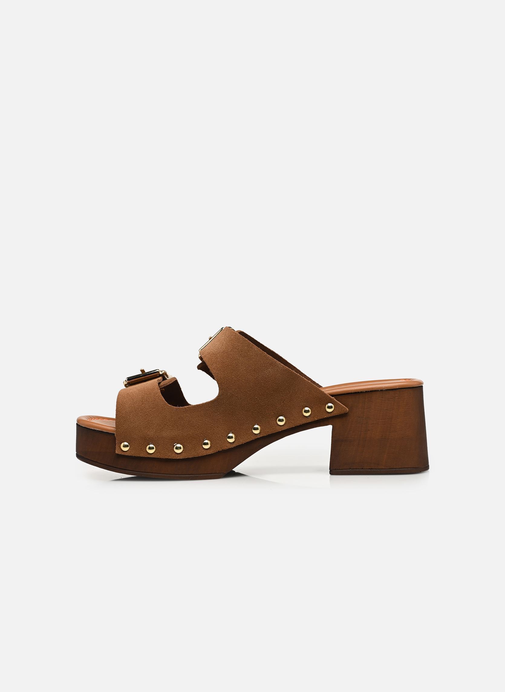 Mules et sabots APPO femme marron JB Martin Mules et sabots APPO femme marron CROUTE VELOURS CAMEL