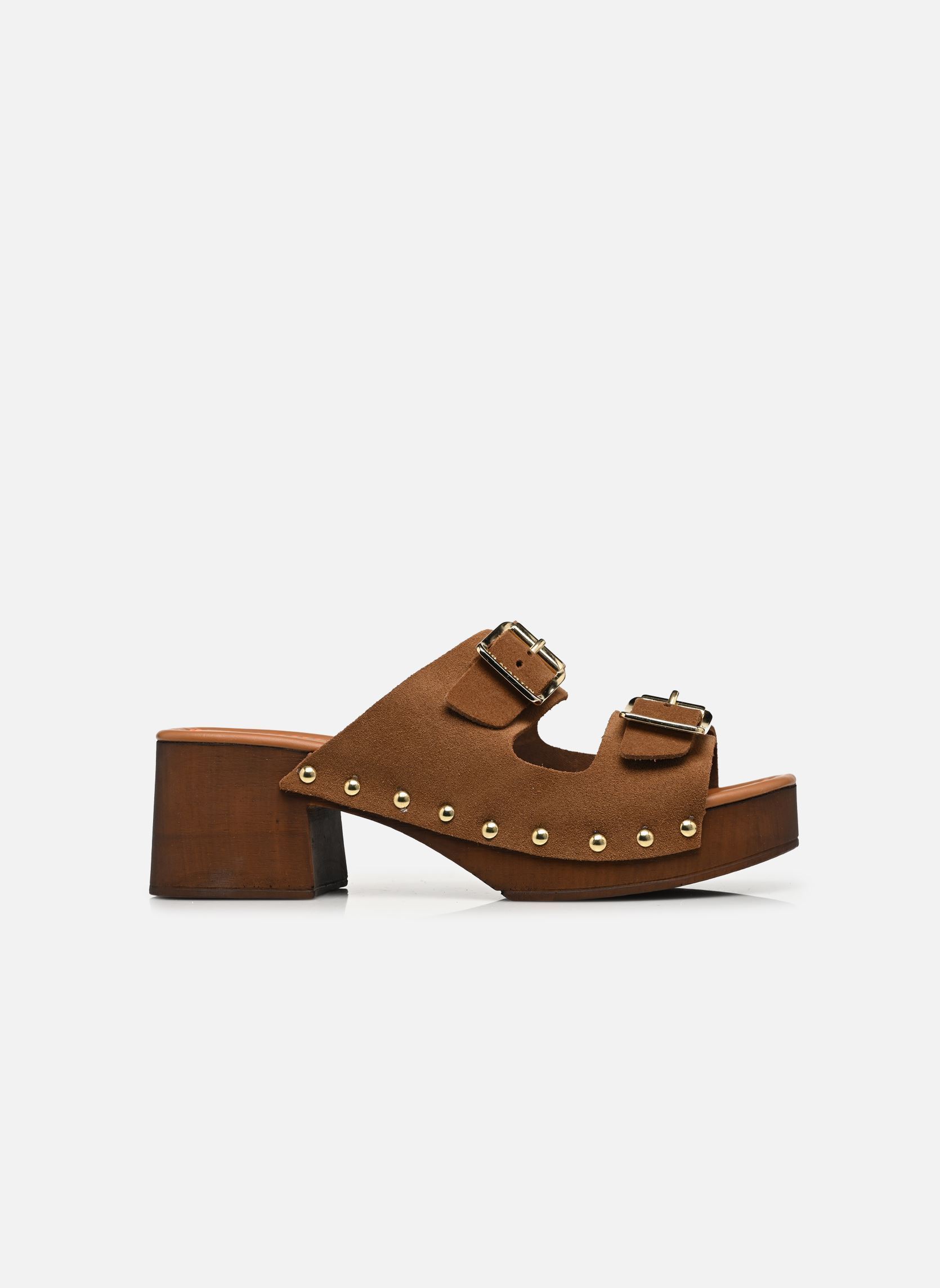 Mules et sabots APPO femme marron JB Martin Mules et sabots APPO femme marron CROUTE VELOURS CAMEL