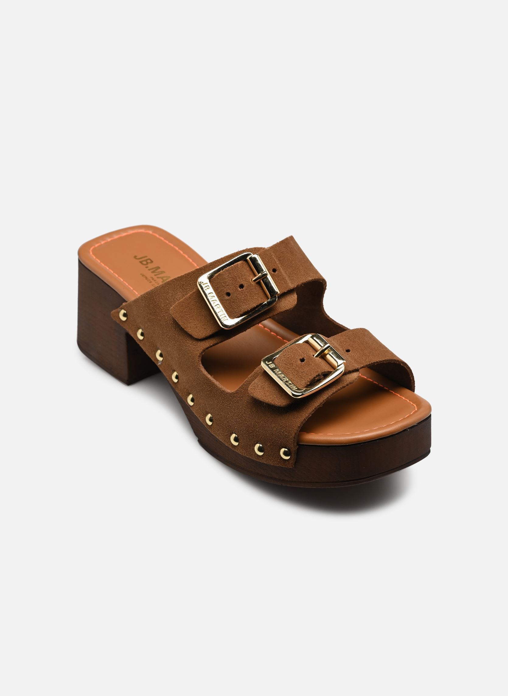 Mules et sabots APPO femme marron JB Martin Mules et sabots APPO femme marron CROUTE VELOURS CAMEL