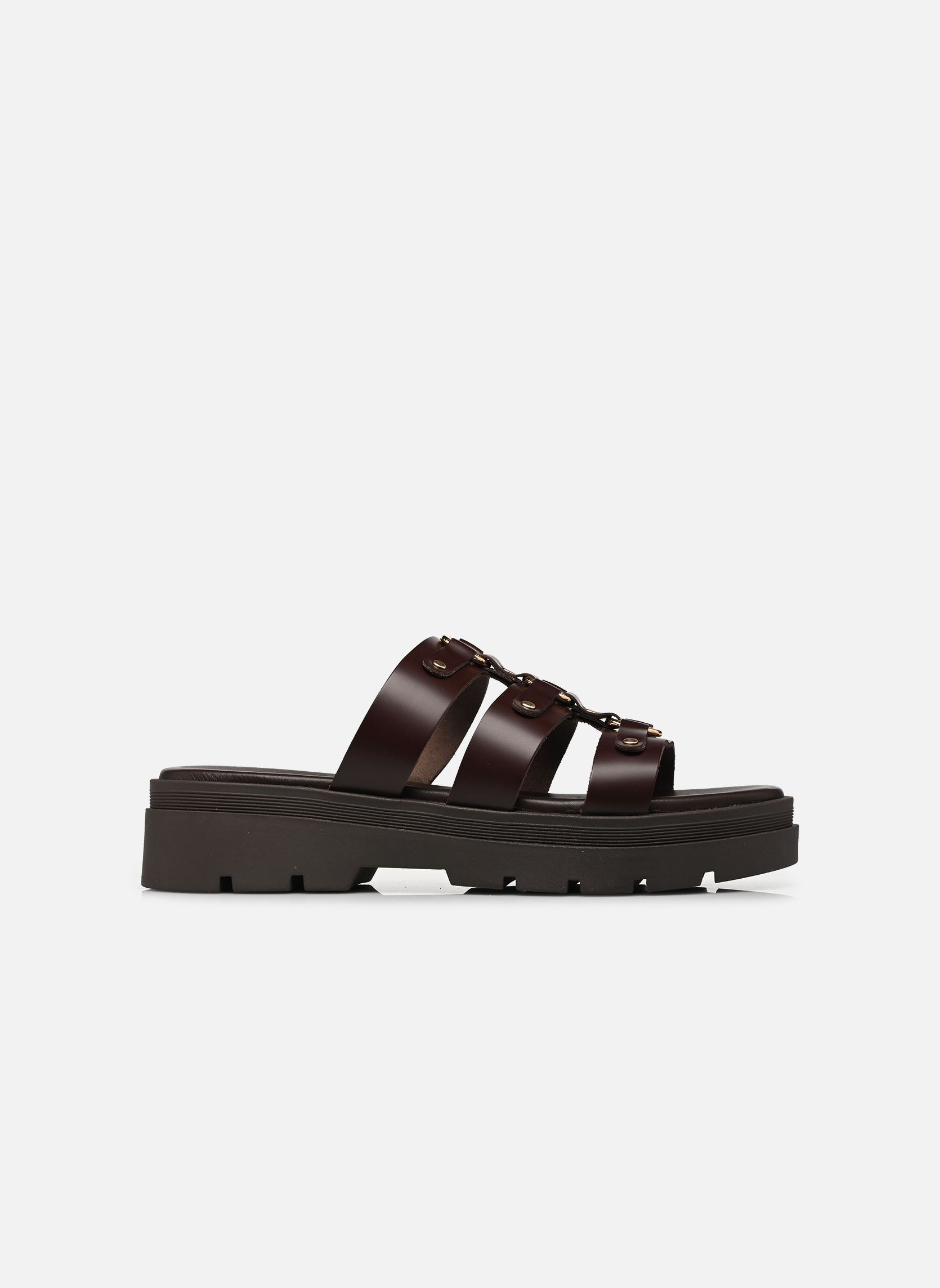 Pantoletten und Clogs DESTY damen braun JB Martin Pantoletten und Clogs DESTY damen braun VEAU POLIDO CHOCOLAT