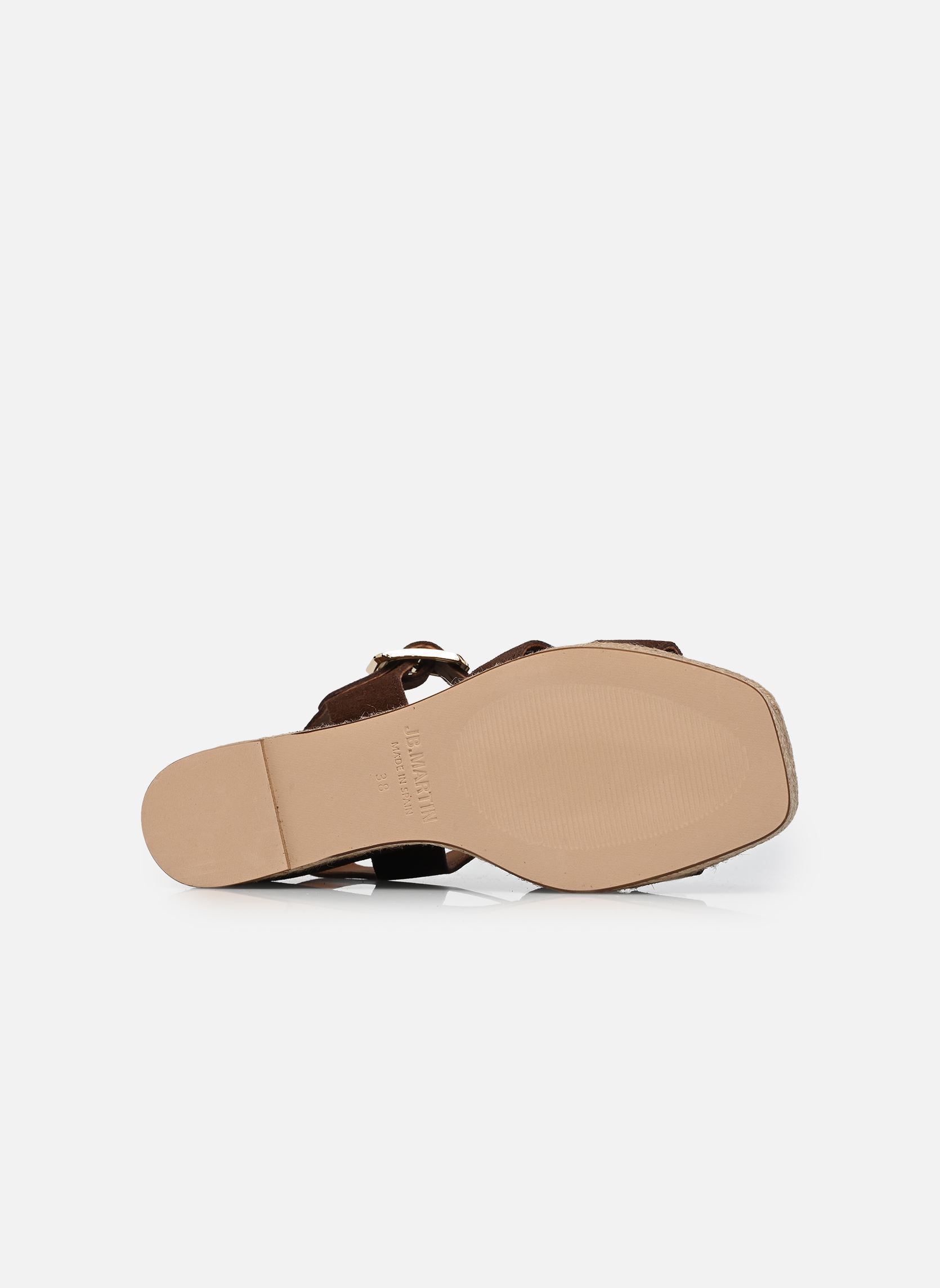Keil- und Plateausandalen CORA damen braun JB Martin Keil- und Plateausandalen CORA damen braun CROUTE VELOURS CHOCOLAT