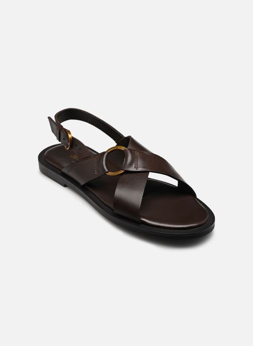 JB Martin Sandales plates REA femme marron