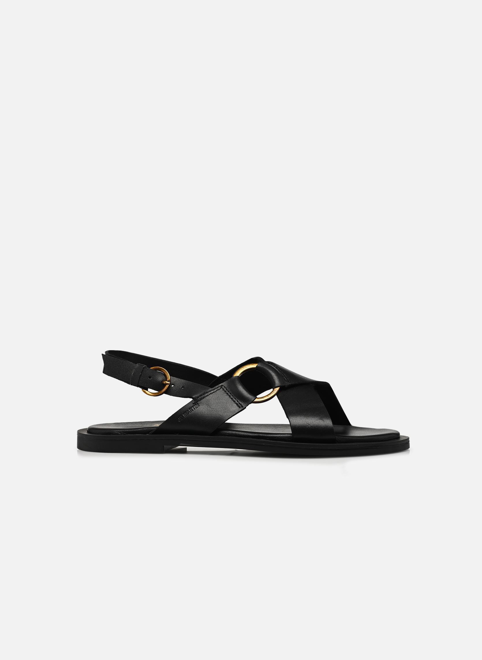 Flache Sandalen REA damen schwarz JB Martin Flache Sandalen REA damen schwarz Veau Noir
