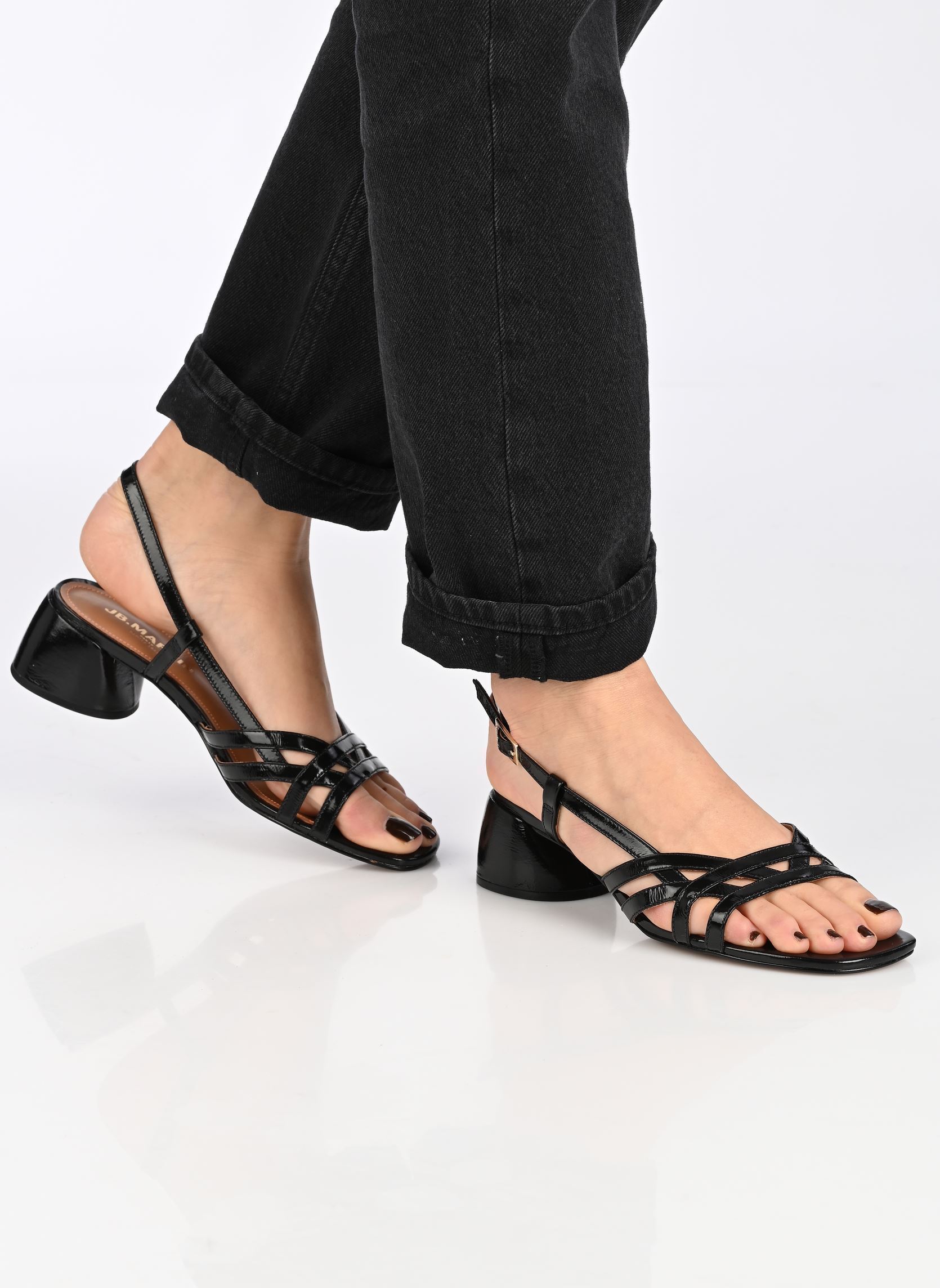 Sandalen JOIA damen schwarz JB Martin Sandalen JOIA damen schwarz Vernis noir