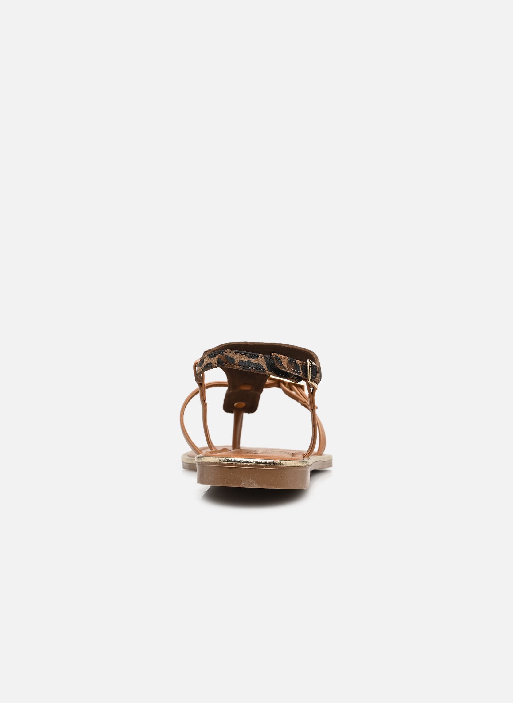 Flache Sandalen DUMELIA damen mehrfarbig JB Martin Flache Sandalen DUMELIA damen mehrfarbig CROUTE LEOPARD / NAPPA CAMEL