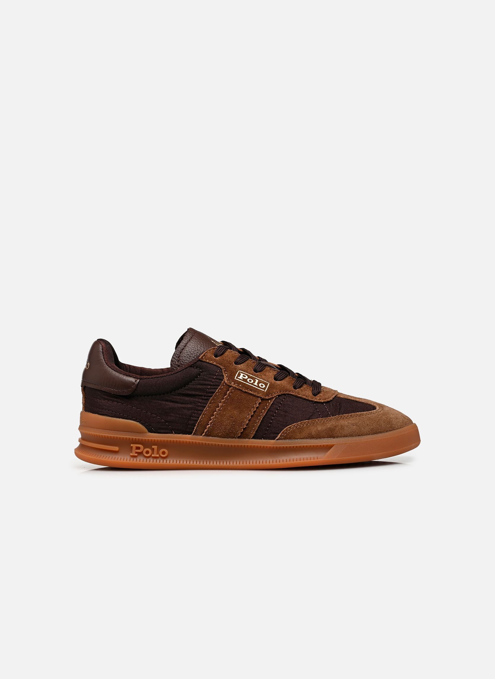 Baskets basses HTR AERA-SNEAKERS-LOW TOP LACE femme marron Polo Ralph Lauren Baskets basses HTR AERA-SNEAKERS-LOW TOP LACE femme marron Dark Brown