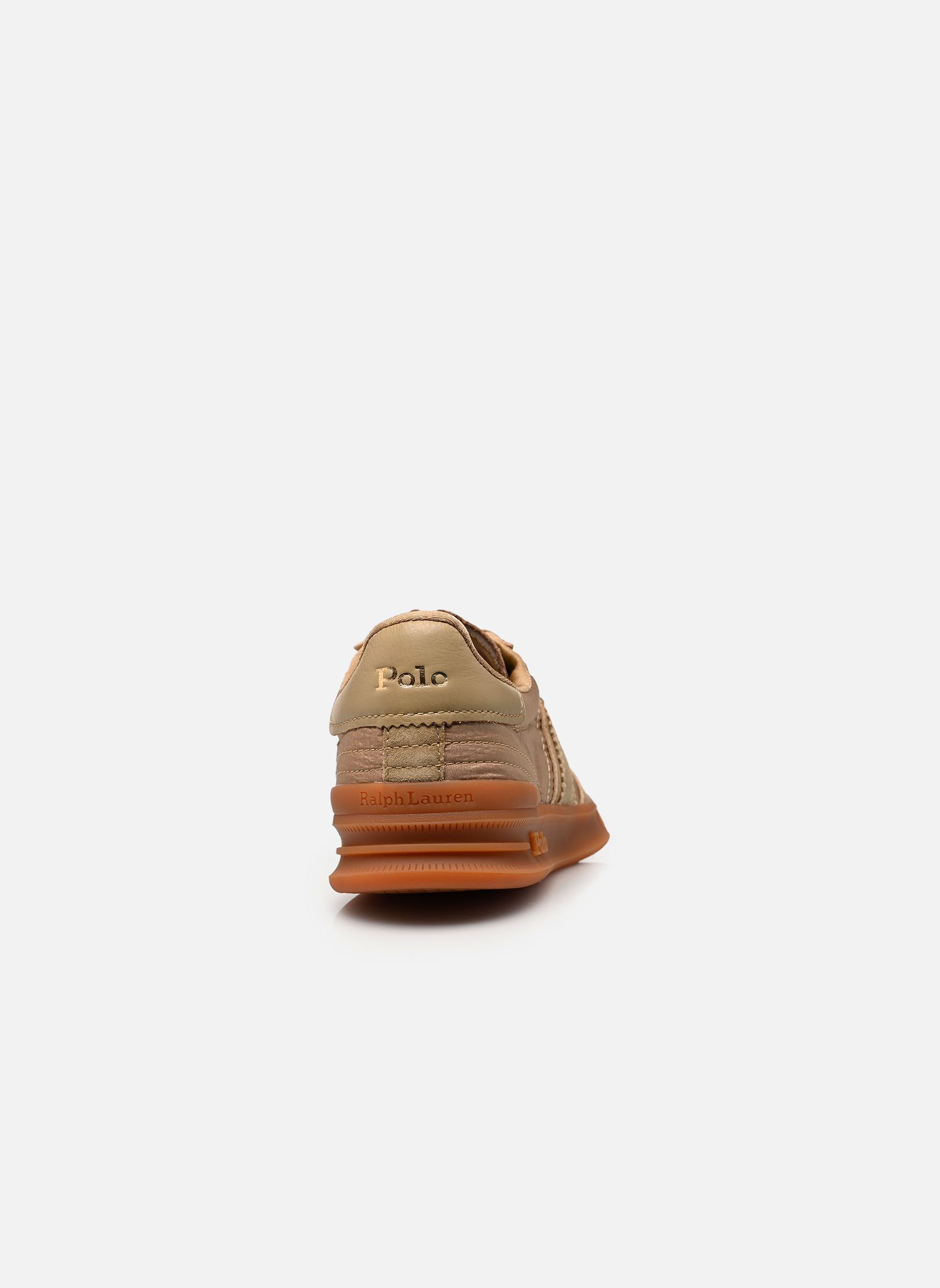 Baskets basses HTR AERA-SNEAKERS-LOW TOP LACE femme marron Polo Ralph Lauren Baskets basses HTR AERA-SNEAKERS-LOW TOP LACE femme marron Surrey Tan