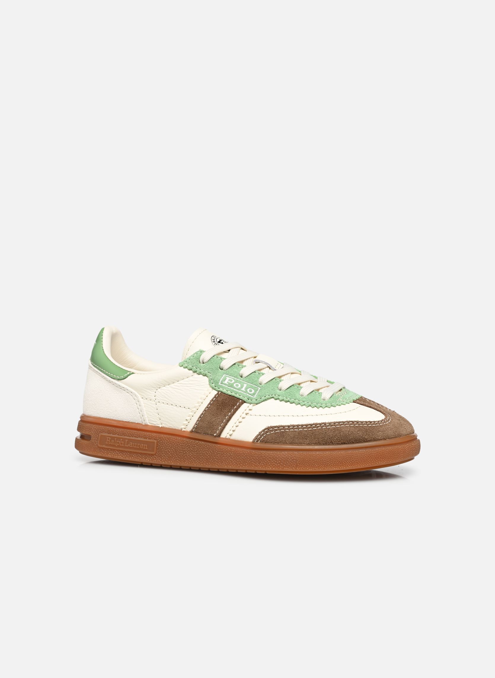 Baskets basses BEDFORD-SNEAKERS-LOW TOP LACE femme blanc Polo Ralph Lauren Baskets basses BEDFORD-SNEAKERS-LOW TOP LACE femme blanc ESTTE CRM/OUTBACK GRN/YRK BRWN
