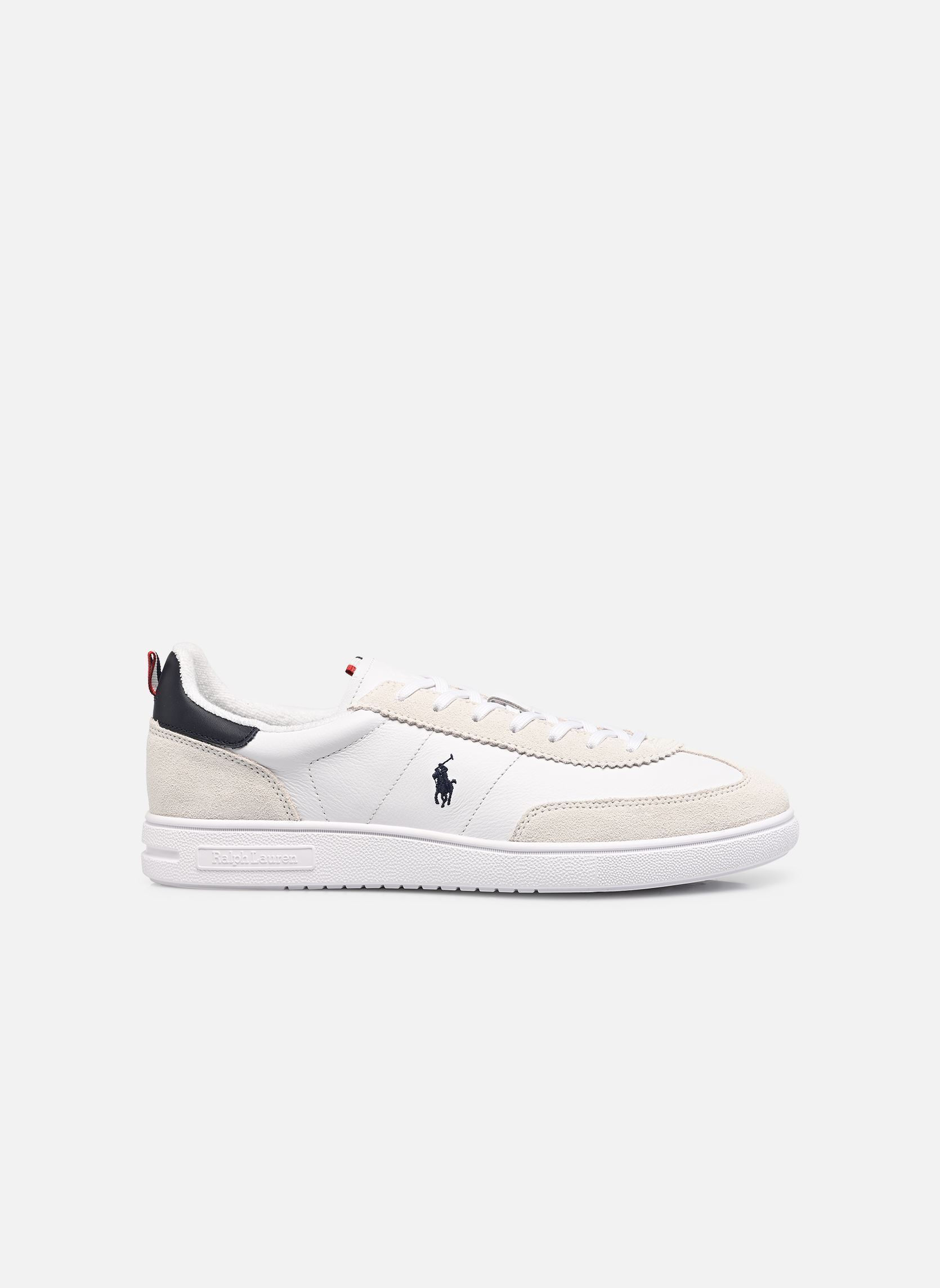 Niedrige Sneaker BEDFORD RIB-SNEAKERS-LOW TOP LACE herren weiß Polo Ralph Lauren Niedrige Sneaker BEDFORD RIB-SNEAKERS-LOW TOP LACE herren weiß WHITE/NAVY/RED
